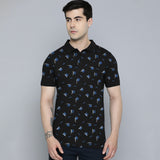 Max 21 Men's Printed Design Classic Polo Shirt.