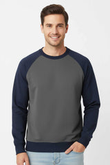 Polo Republica Men's Raglan Sleeve Fleece Sweat Shirt
