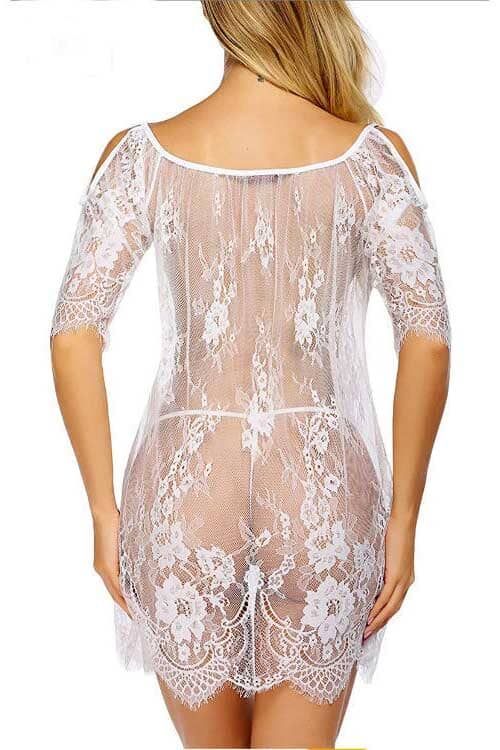 Women's Temptation Suspenders Mesh Lace Nightgown Women's Lingerie Sunshine China 