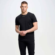 Bigdo Men's Crew Neck Tee Shirt Men's Tee Shirt Image Black 2XL 