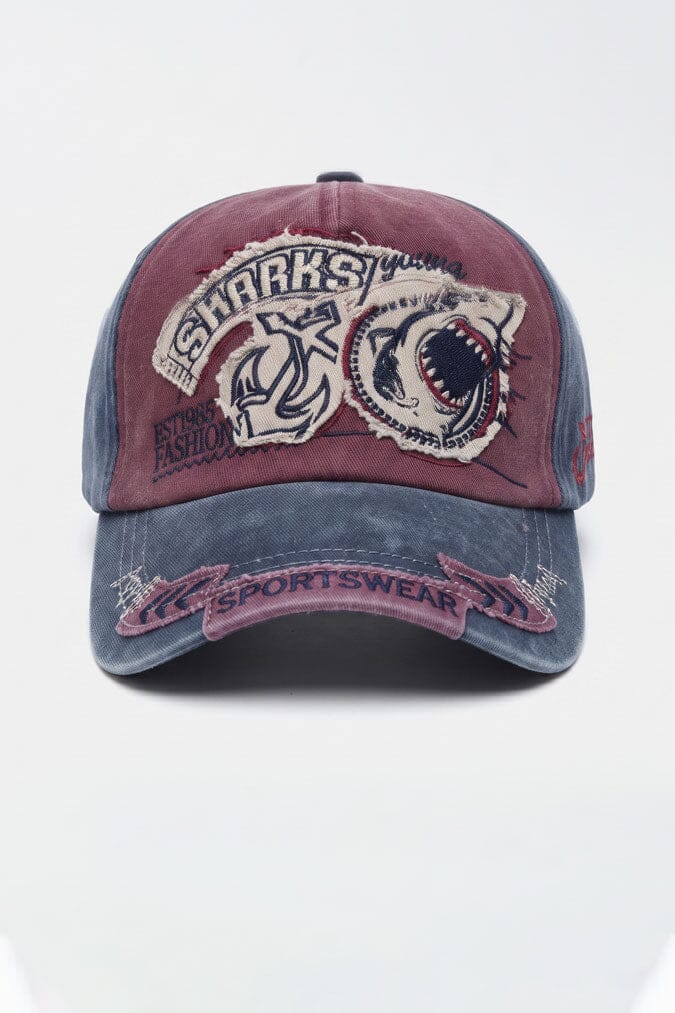 Navy & Maroon