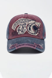 Navy & Maroon