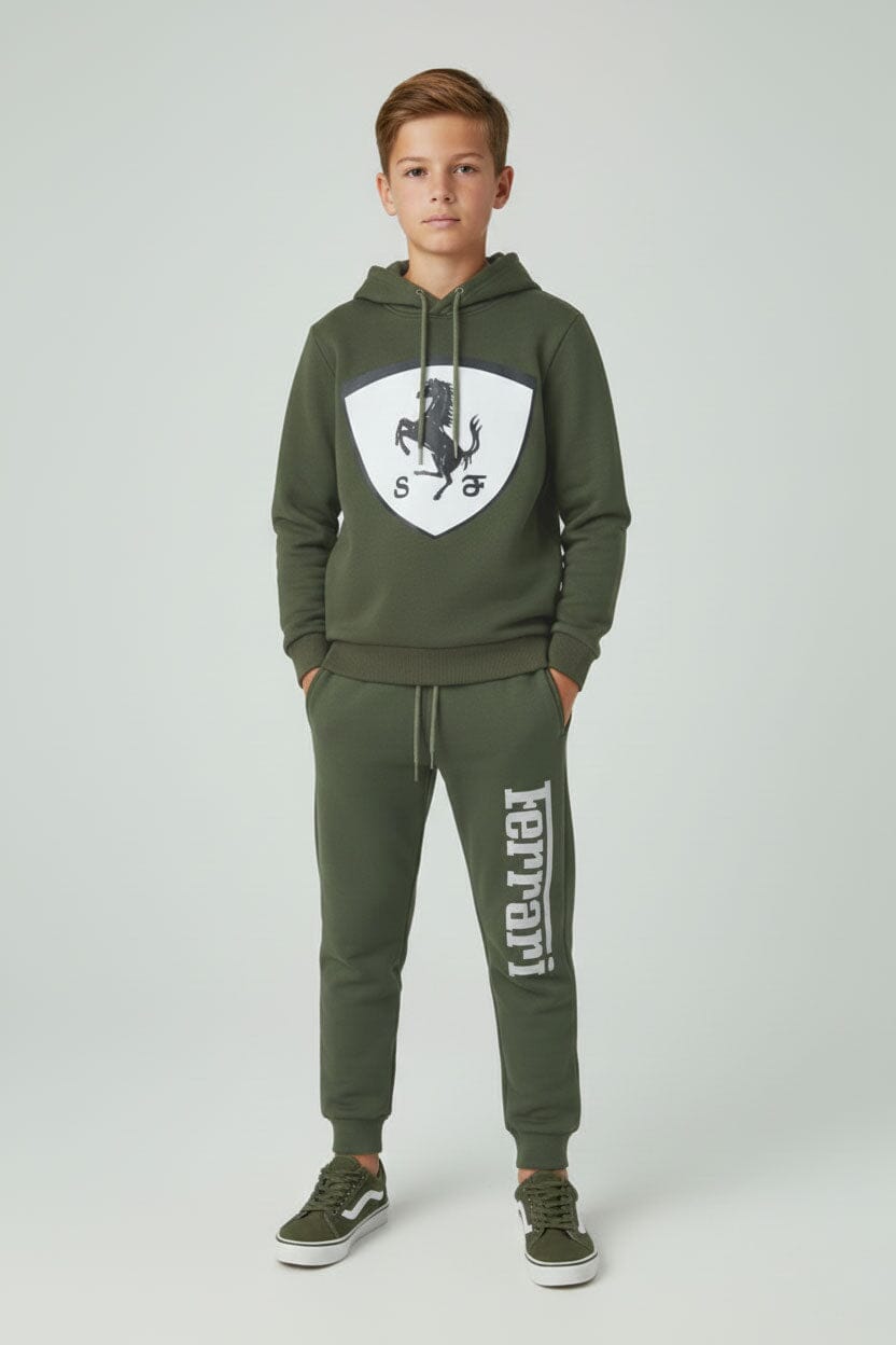 Boy's Logo Hooded Twin Set
