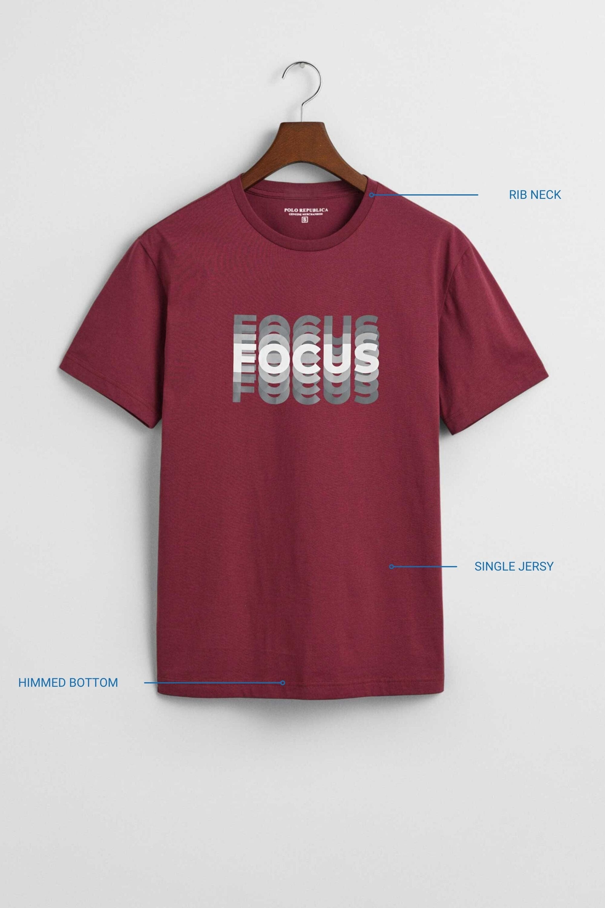 Polo Republica Men's Focus Printed Tee Shirt