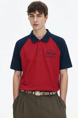 Polo Republica Men's Traditional Polo Club Raglan Sleeve Polo Shirt