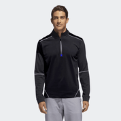 Men's Classic 1/4 Zipper Fleece Minor Fault Sweat Shirt Men's Sweat Shirt Image Black & White XS 