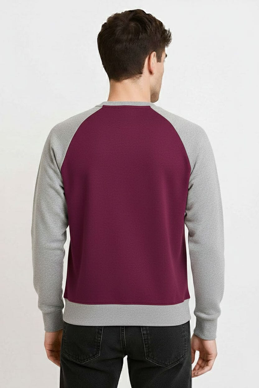 Burgundy & Grey
