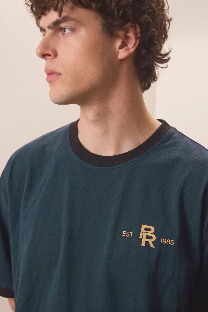 Polo Republica Men's California Boxy Ringer Tee Shirt