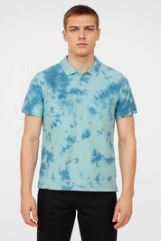 Polo Republica Men's Tie & Dye Short Sleeve Polo Shirt