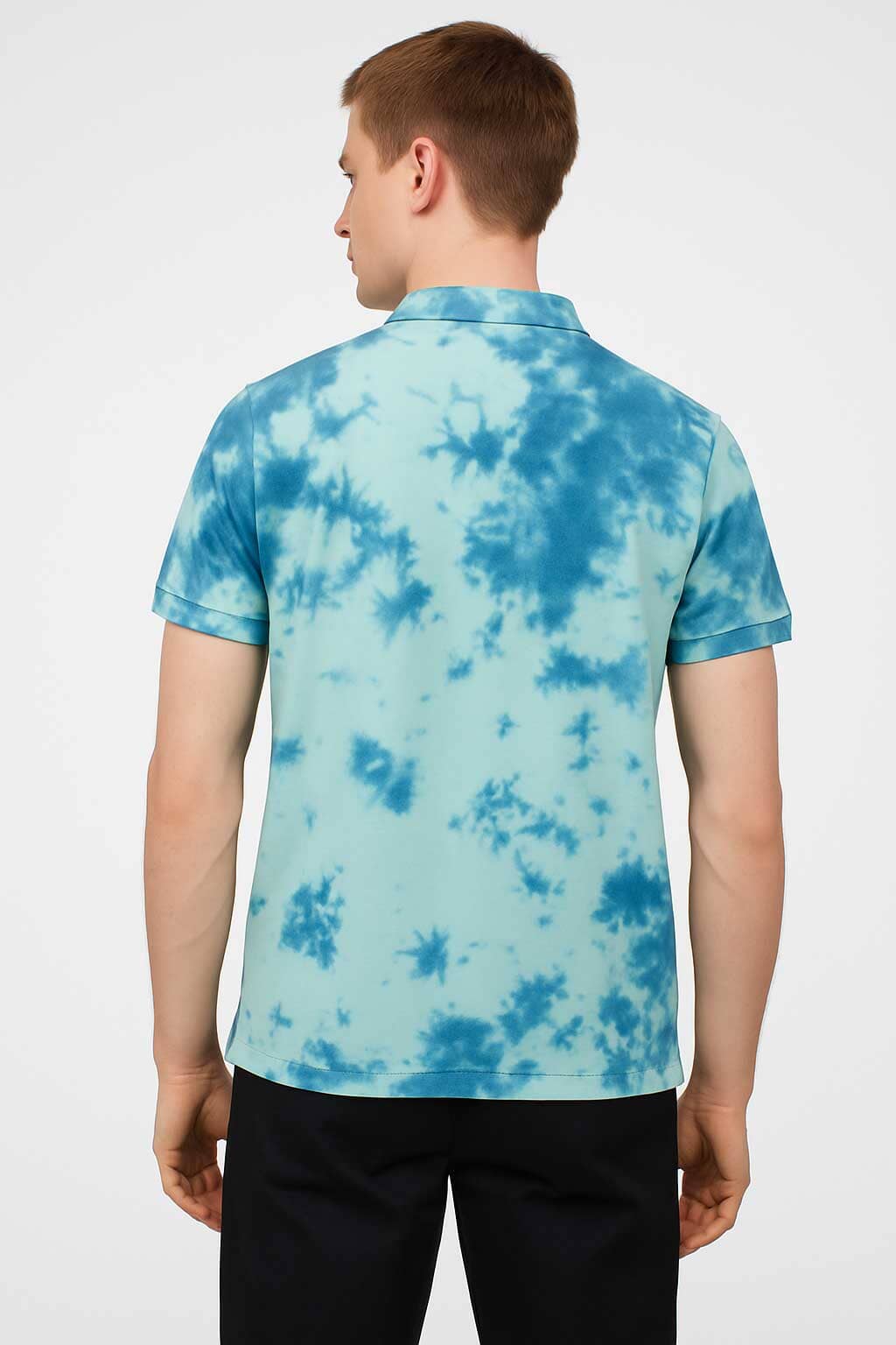 Polo Republica Men's Tie & Dye Short Sleeve Polo Shirt
