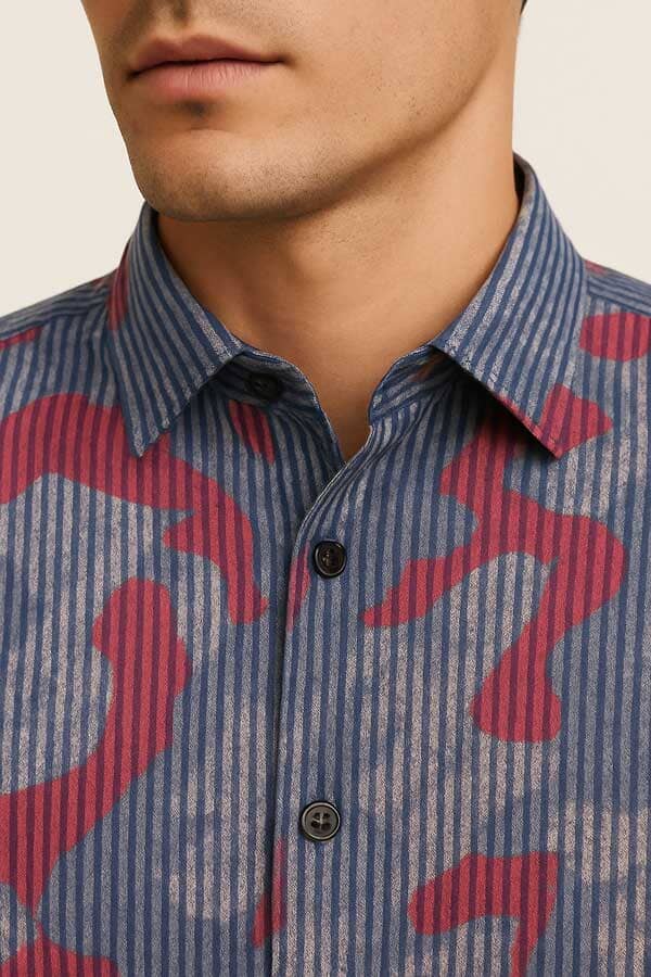 Navy & Red