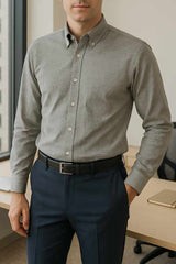Eternity Men's Slim Fit Gingham Casual Shirt