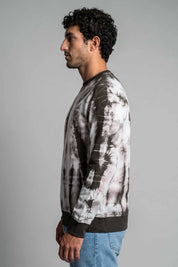 White & Dark Grey-Tie & Dye