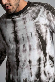 White & Dark Grey-Tie & Dye