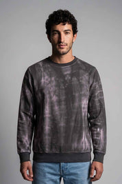 Mauve & Dark Grey-Tie & Dye