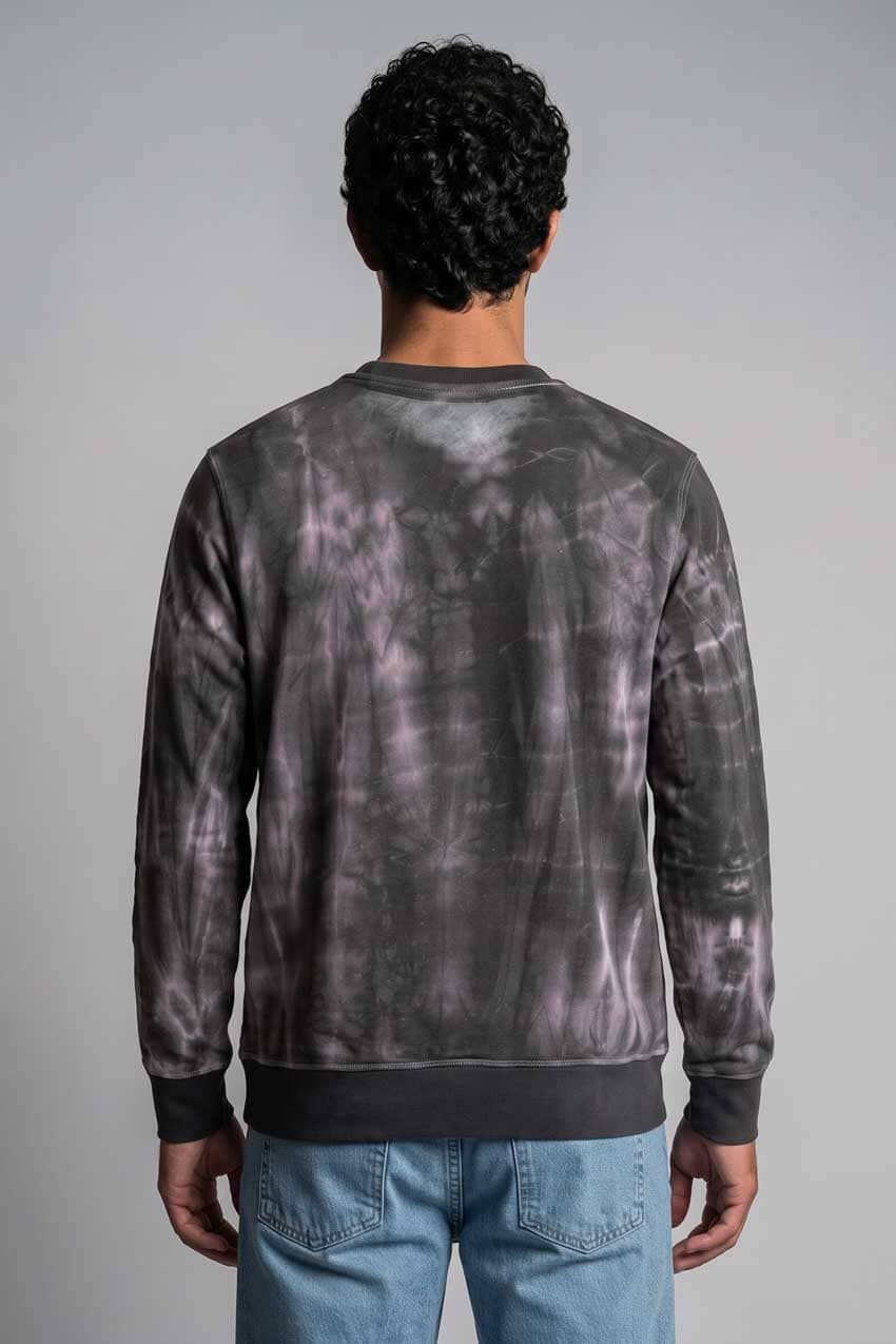 Mauve & Dark Grey-Tie & Dye