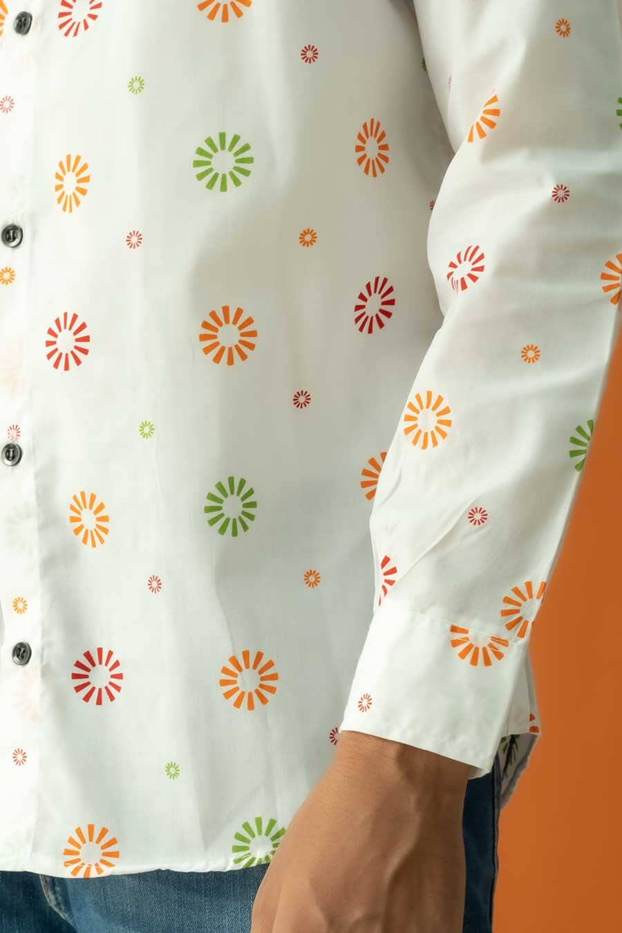 Gravity Men's Button Down Printed Casual Shirt