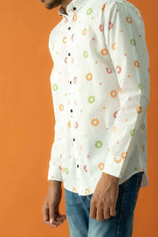 Gravity Men's Button Down Printed Casual Shirt