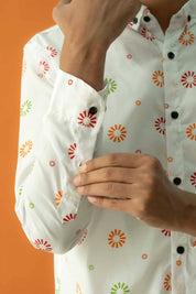 Gravity Men's Button Down Printed Casual Shirt