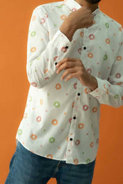 Gravity Men's Button Down Printed Casual Shirt