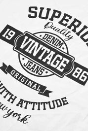 Polo Republica Men's Superior Vintage Printed Crew Neck Tee Shirt