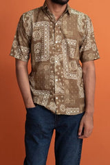 Gravity Men's Slim Fit Short Sleeve Casual Shirt