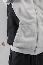Polo Republica Men's Contrast Panel Fur Zipper Hoodie Men's Zipper Hoodie Polo Republica 