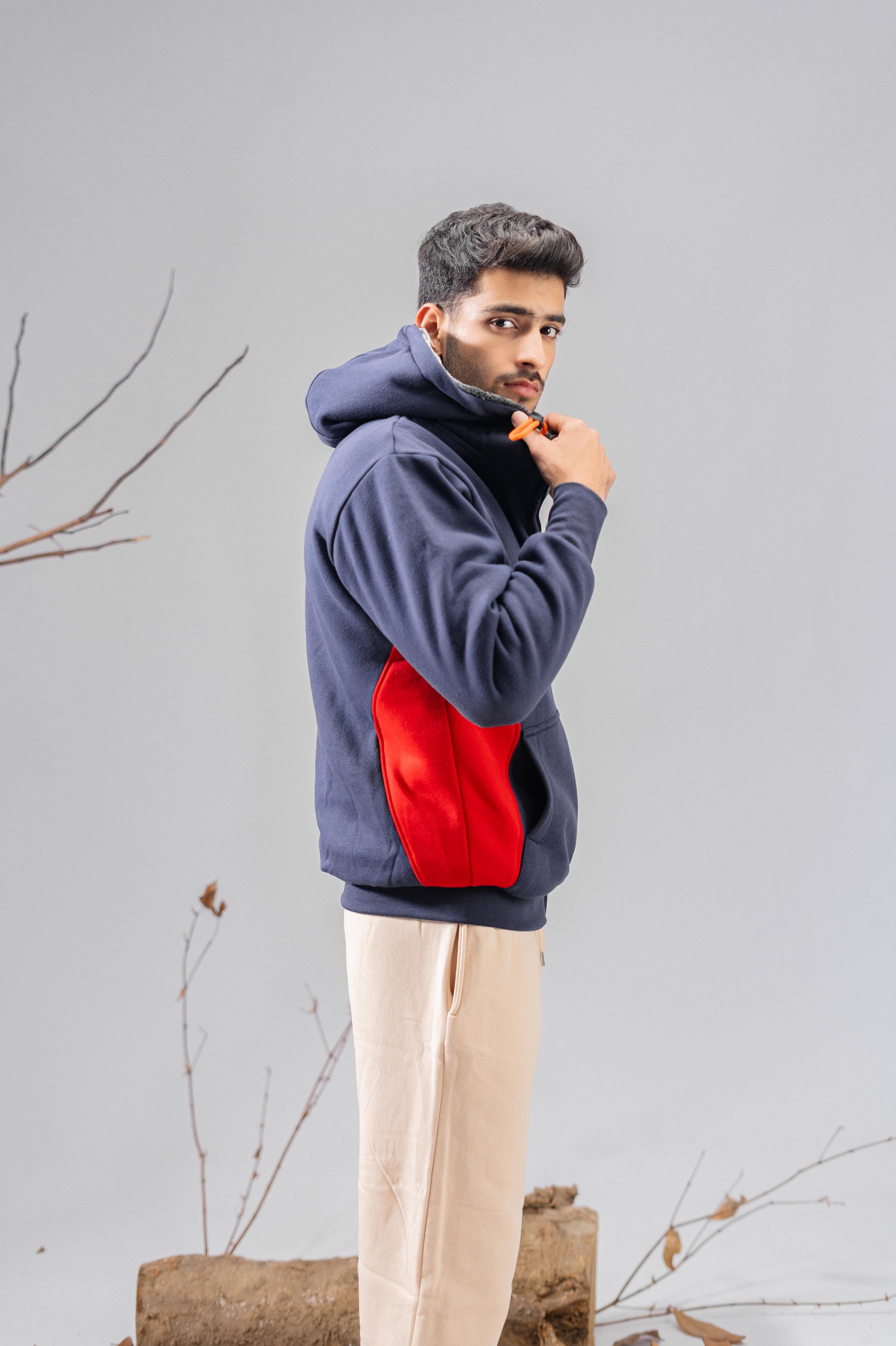 Navy & Red