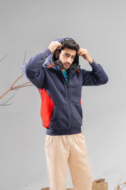 Navy & Red