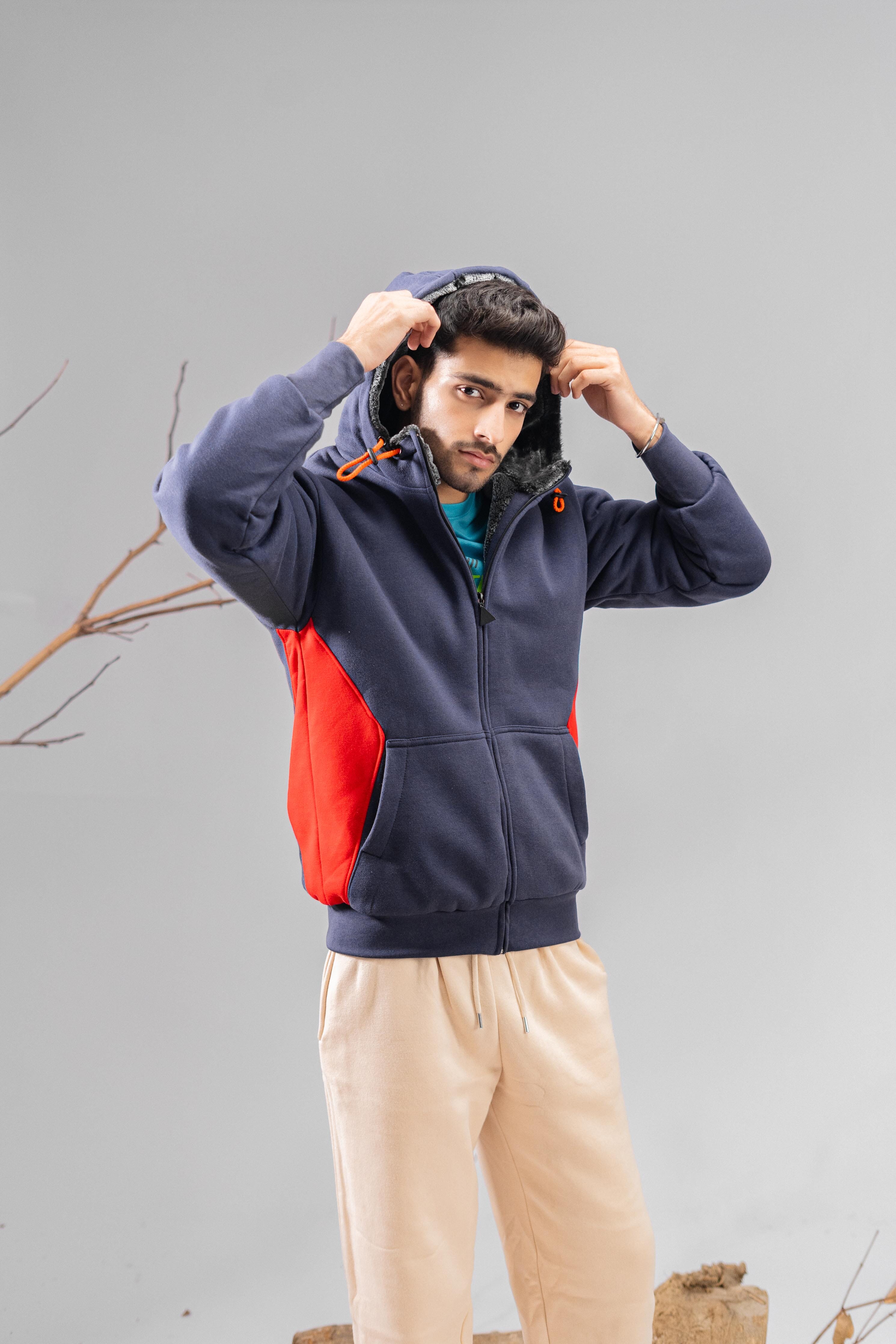 Navy & Red