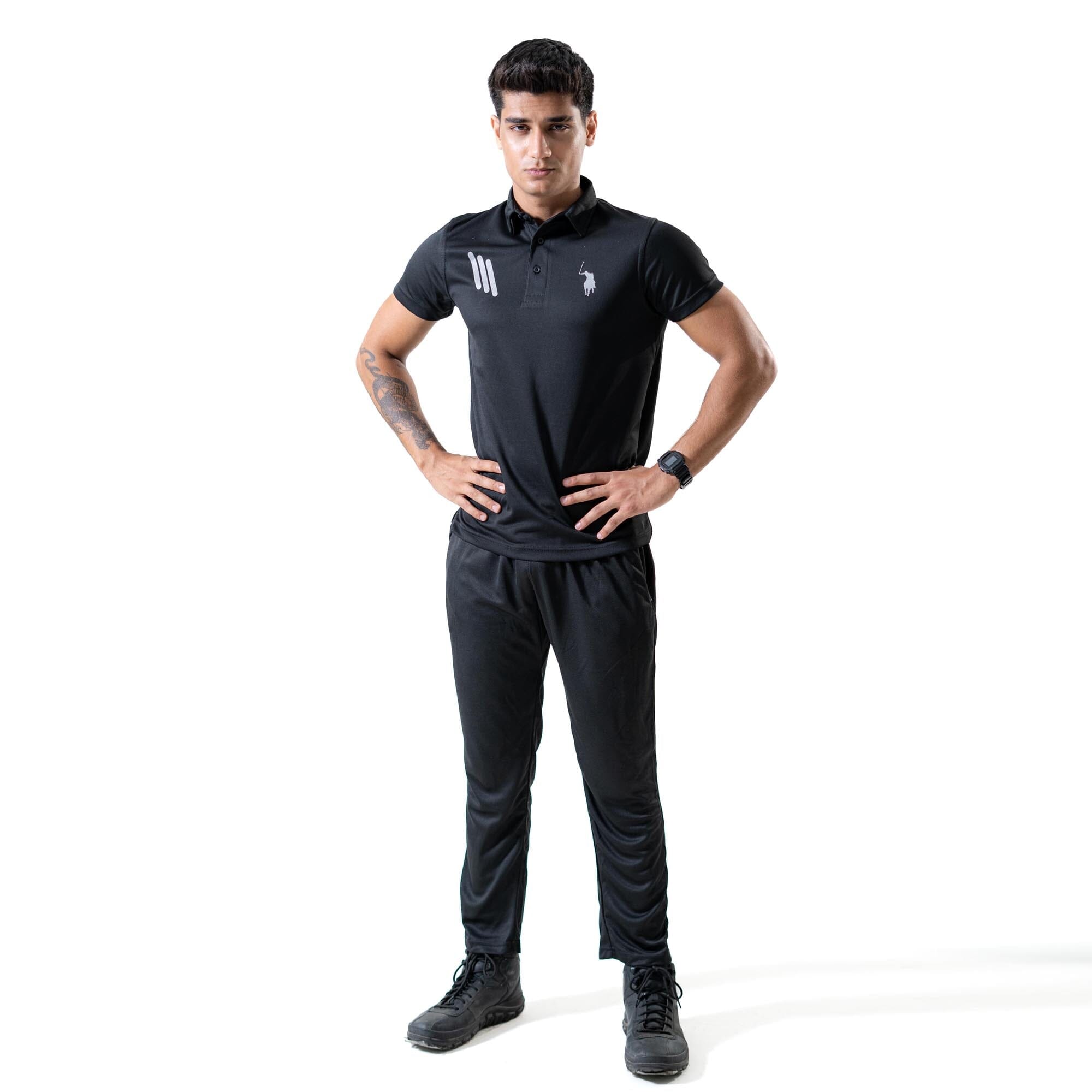 Polo Republica Men's Pony Stripes Printed Activewear Polo Shirt Men's Polo Shirt Polo Republica 