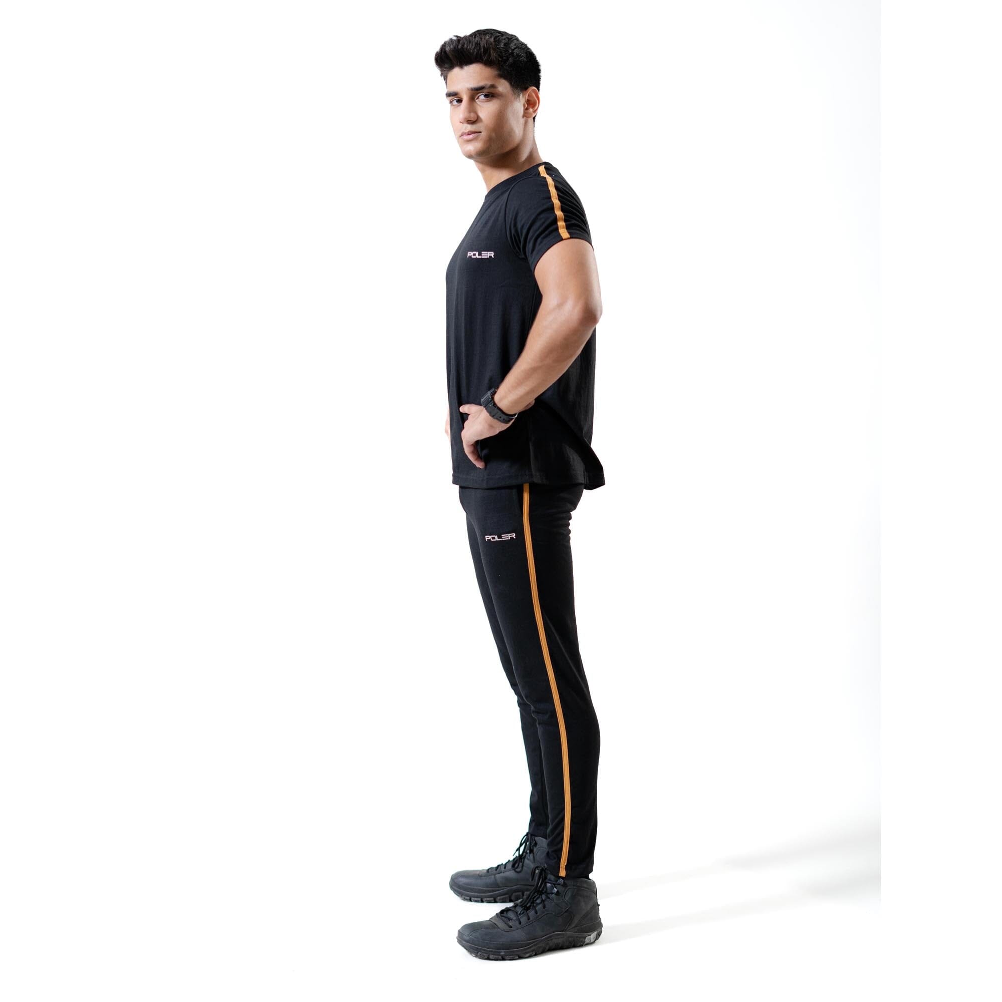 Poler Men's Logo Printed Activewear Twin Set Men's Tracksuit S.H Knitwear 
