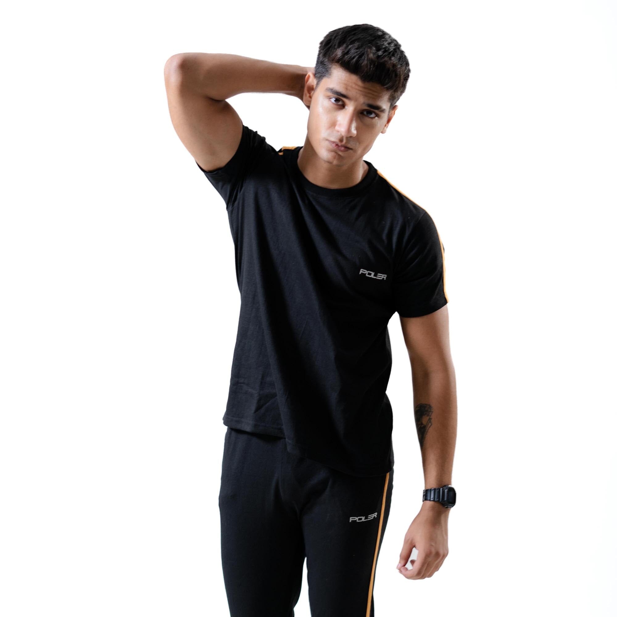 Poler Men's Logo Printed Activewear Twin Set Men's Tracksuit S.H Knitwear 