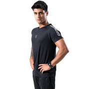 Polo Republica Men's PR & Shoulder Stripes Printed Activewear Tee Shirt Men's Tee Shirt Polo Republica 