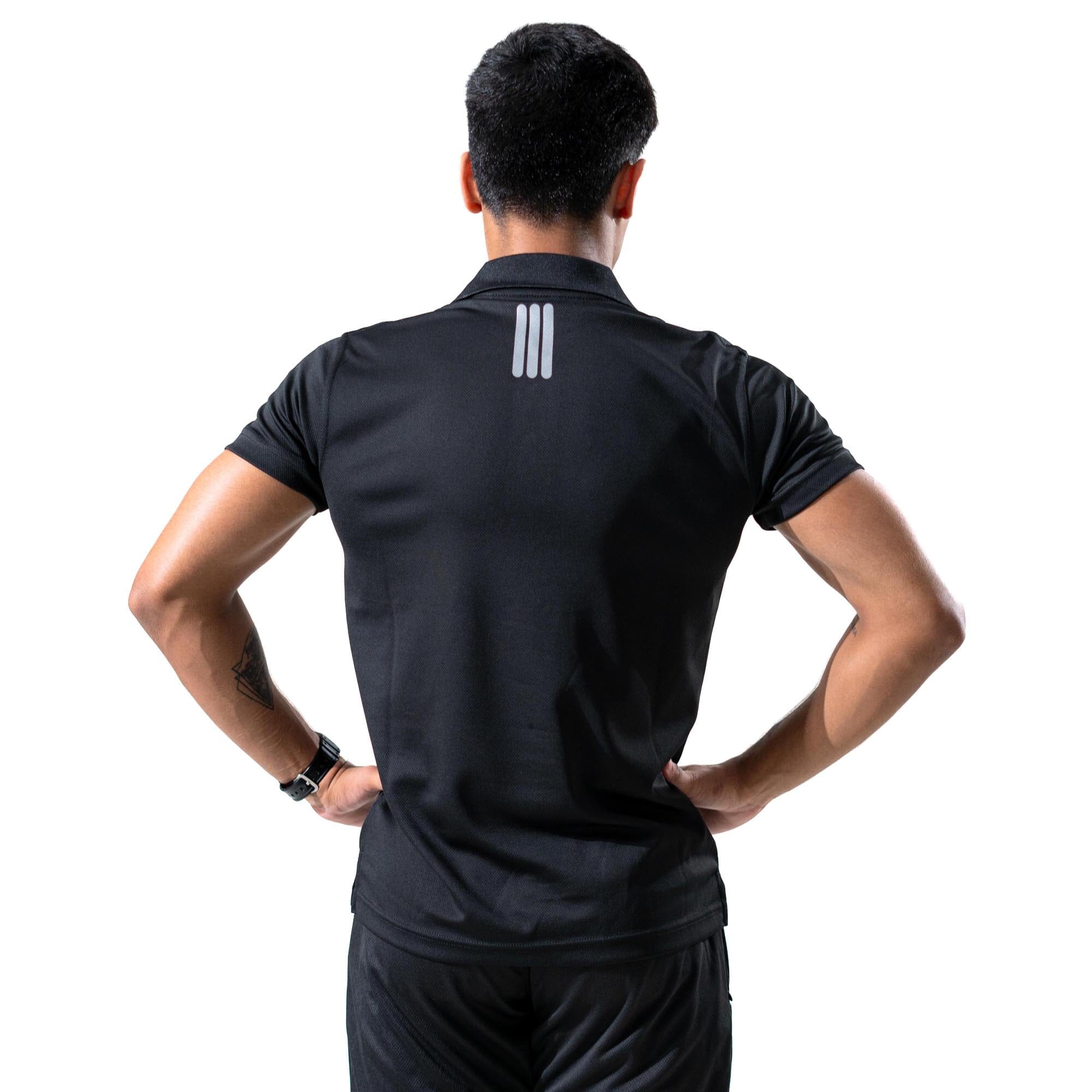 Polo Republica Men's Shoulder And Back Stripes Activewear Polo Shirt Men's Polo Shirt Polo Republica 