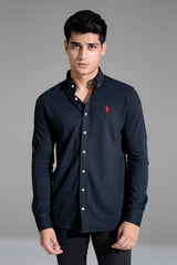 Polo Republica Men's Essentials Pony Knitted Casual Shirt