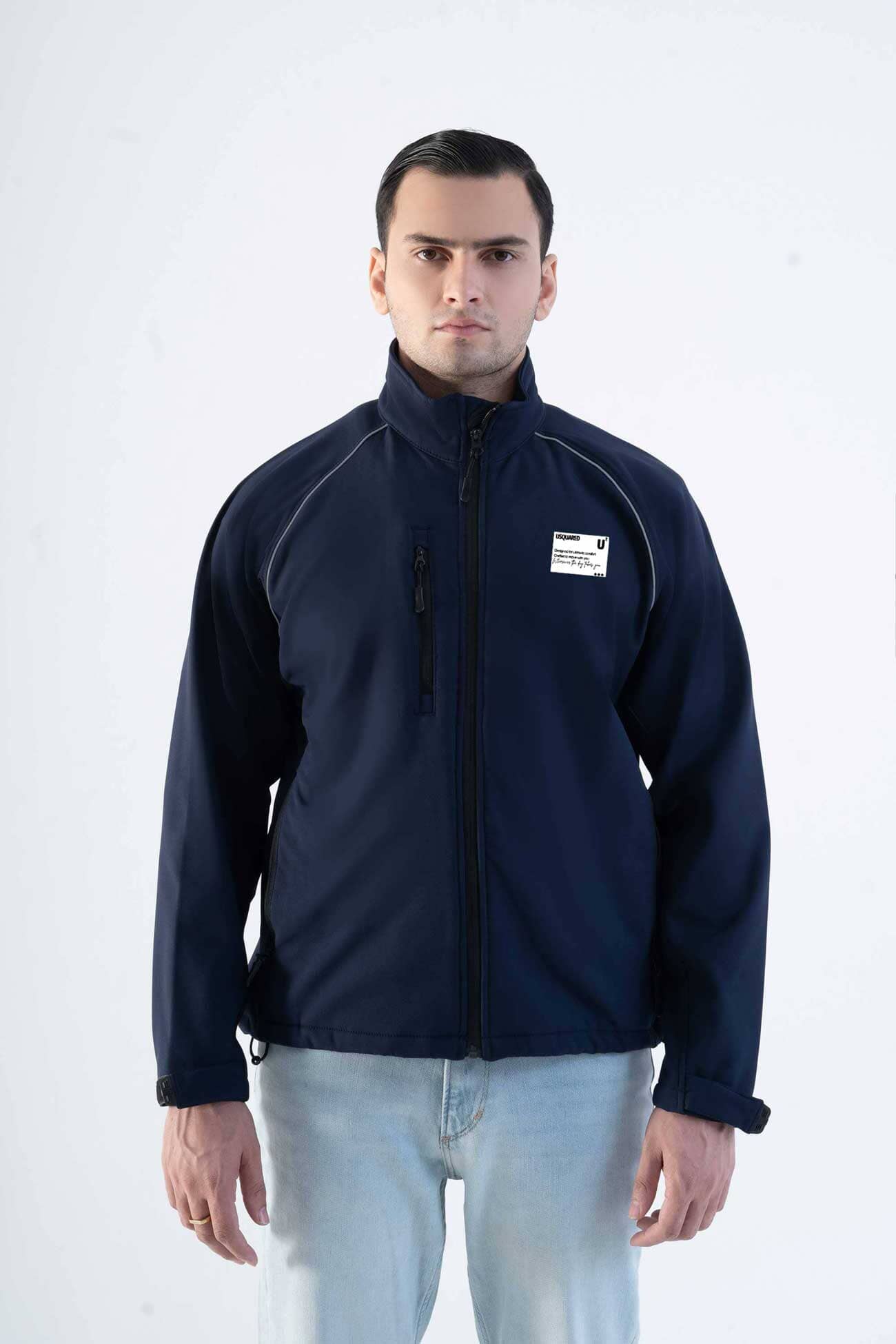 USQUARED Back Reflective Stripe Performance Softshell Jacket