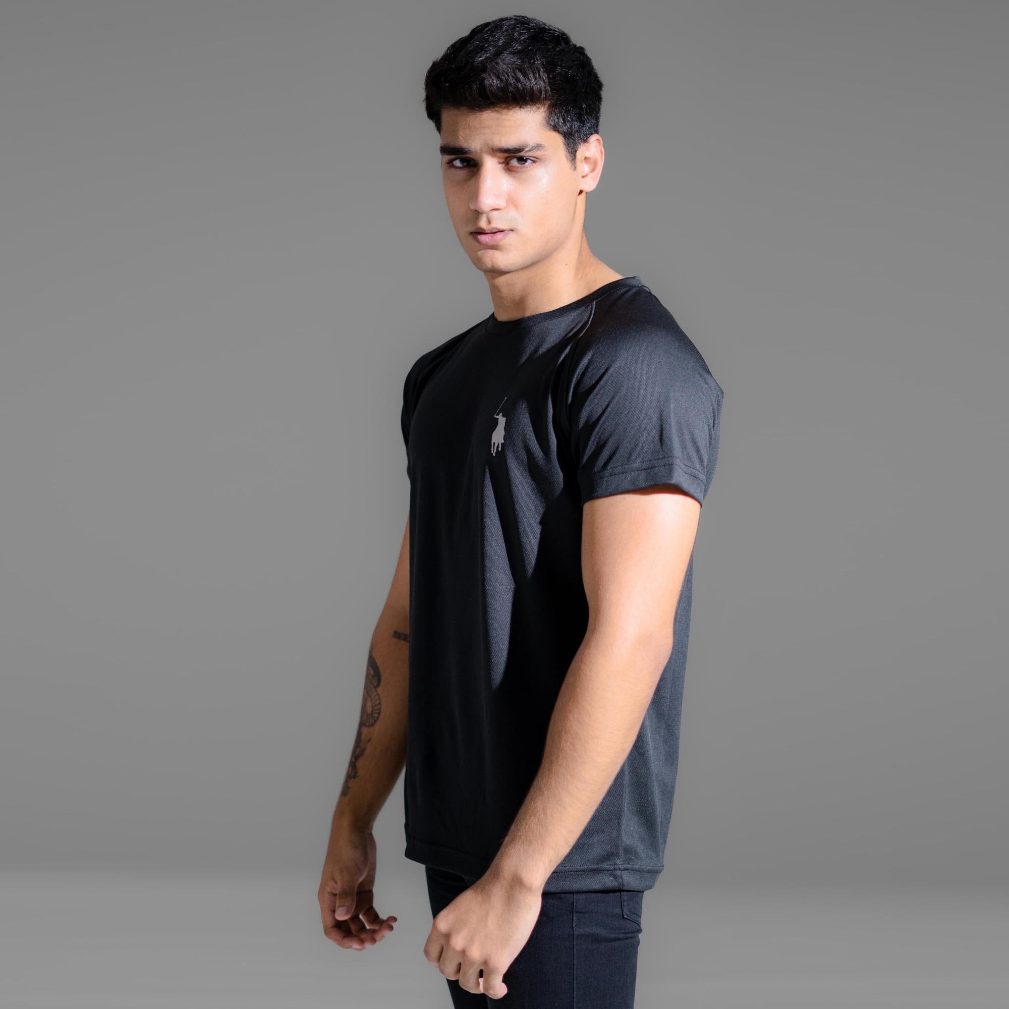 Polo Republica Men's Pony & Three Stripes Printed Activewear Tee Shirt Men's Tee Shirt Polo Republica 