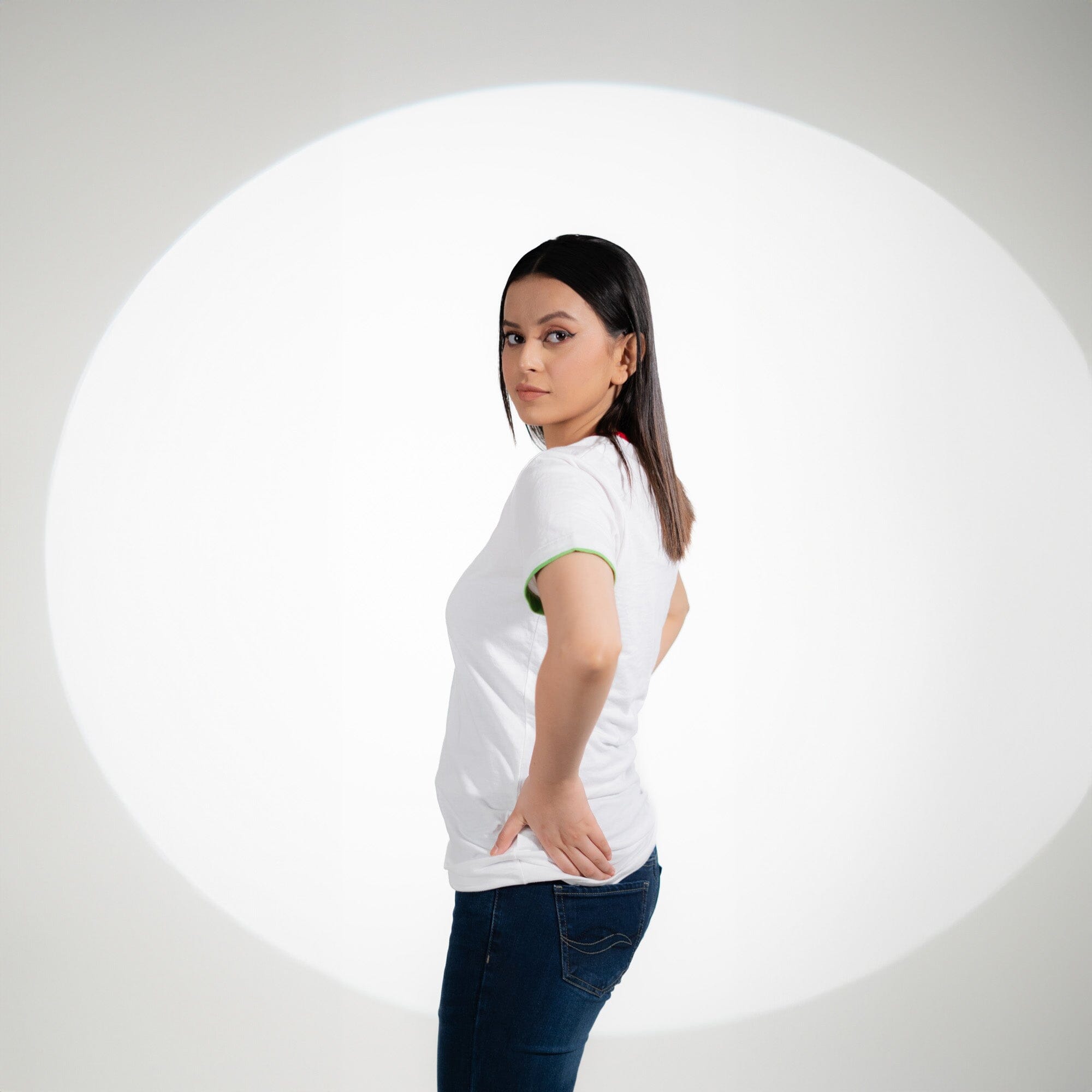 Women's Emmen Short Sleeve V-Neck Minor Fault Tee Shirt Minor Fault Image 