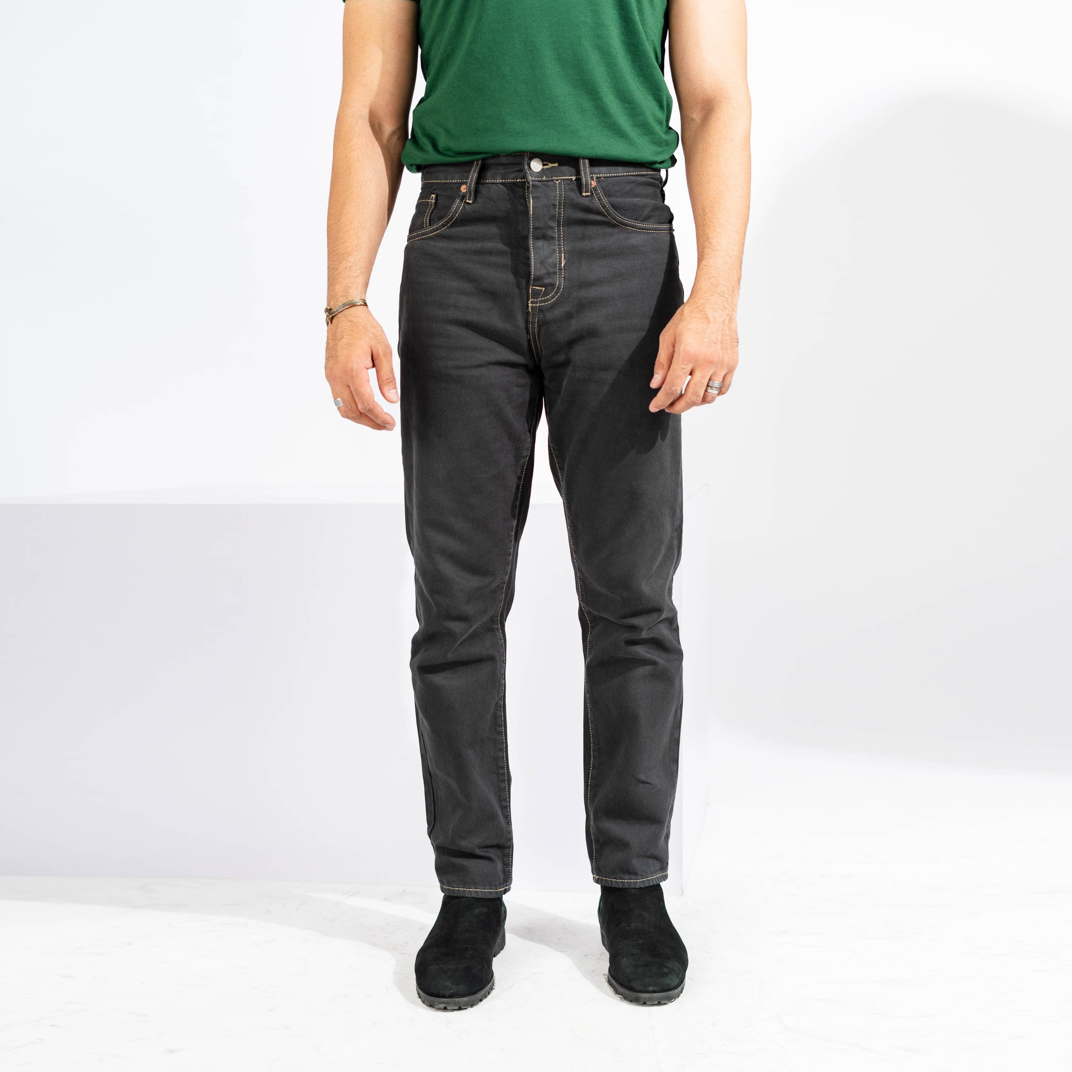ZR Men's Wavre Slim Fit Denim Men's Denim SNR Smog Black 28 30