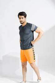 Polo Athletica Men's Shoulder Stripes Activewear Tee Shirt Men's Tee Shirt Polo Republica 