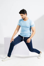 Polo Athletica Men's Shoulder Stripes Activewear Tee Shirt Men's Tee Shirt Polo Republica 