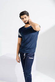 Polo Athletica Men's Shoulder Stripes Activewear Tee Shirt Men's Tee Shirt Polo Republica 