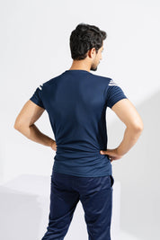 Polo Athletica Men's Shoulder Stripes Activewear Tee Shirt Men's Tee Shirt Polo Republica 