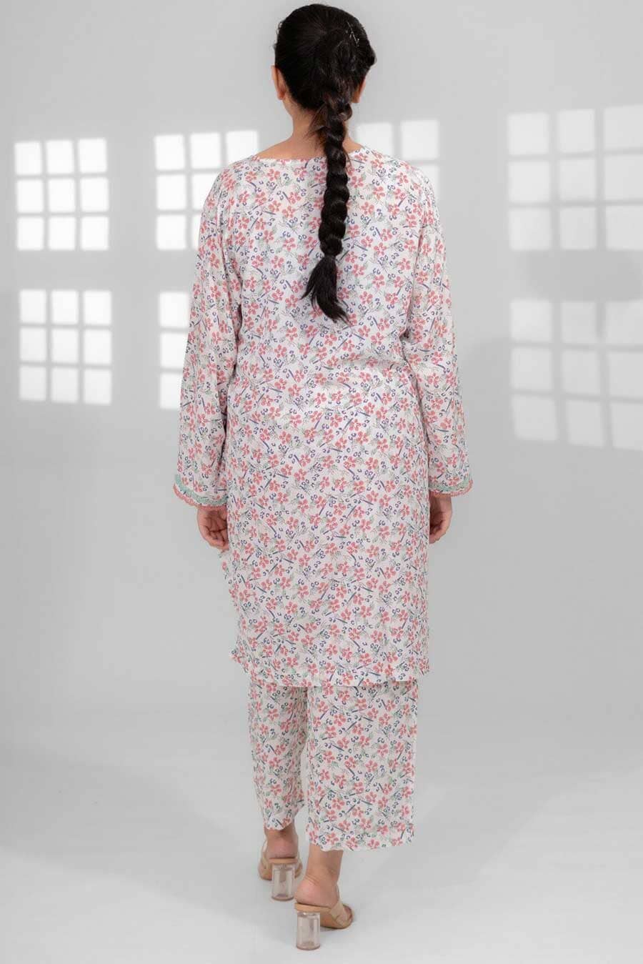 East West Women’s Printed 2 Pcs Stitched Suit