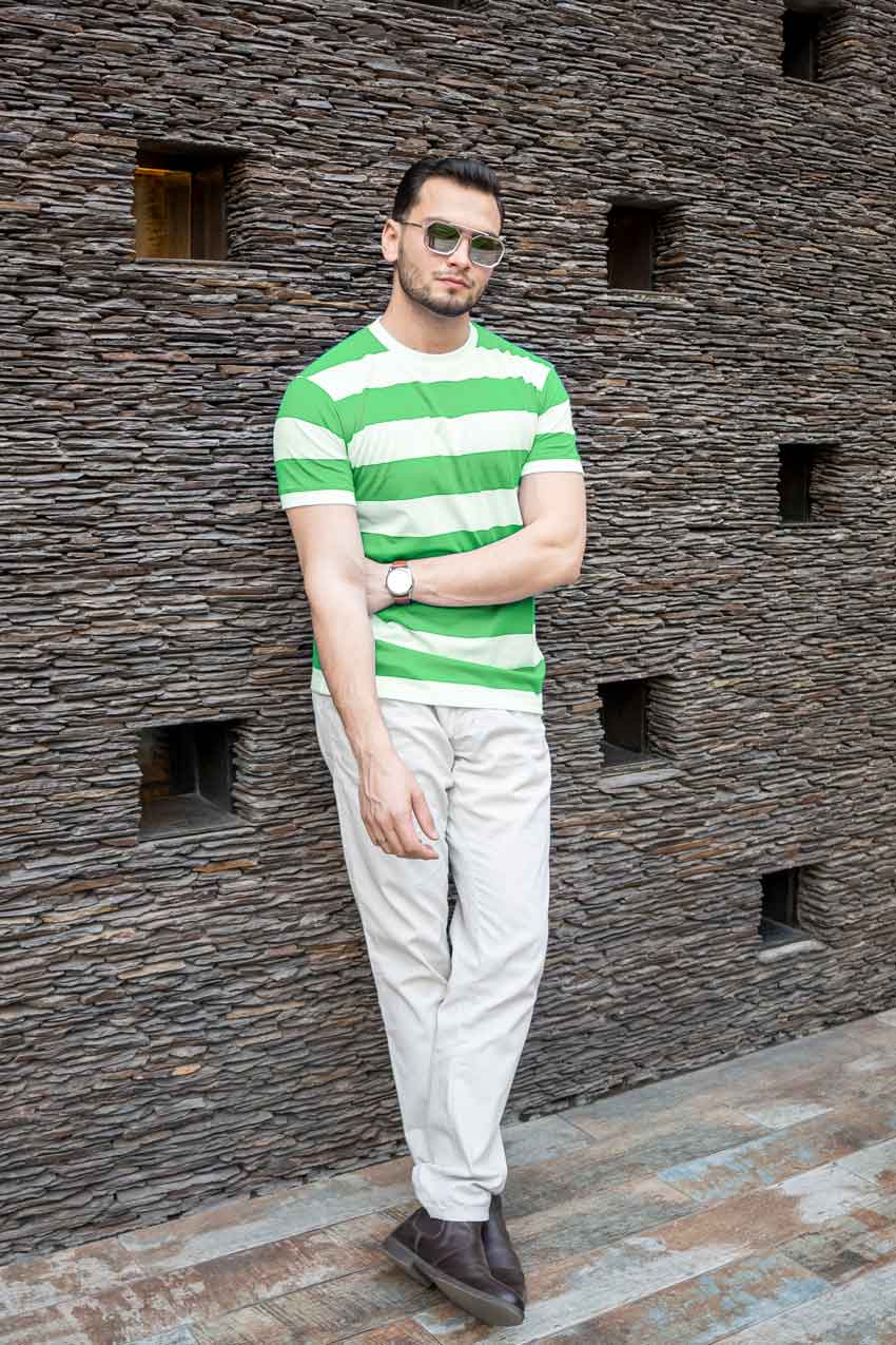 Eternity Premium Men's Boulder Striped Tee Shirt