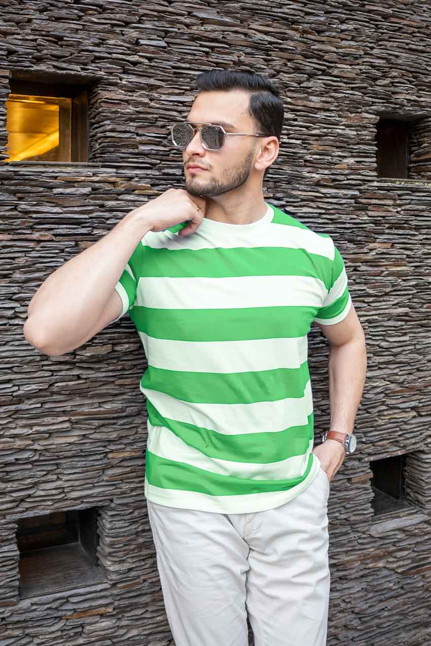 Eternity Premium Men's Boulder Striped Tee Shirt