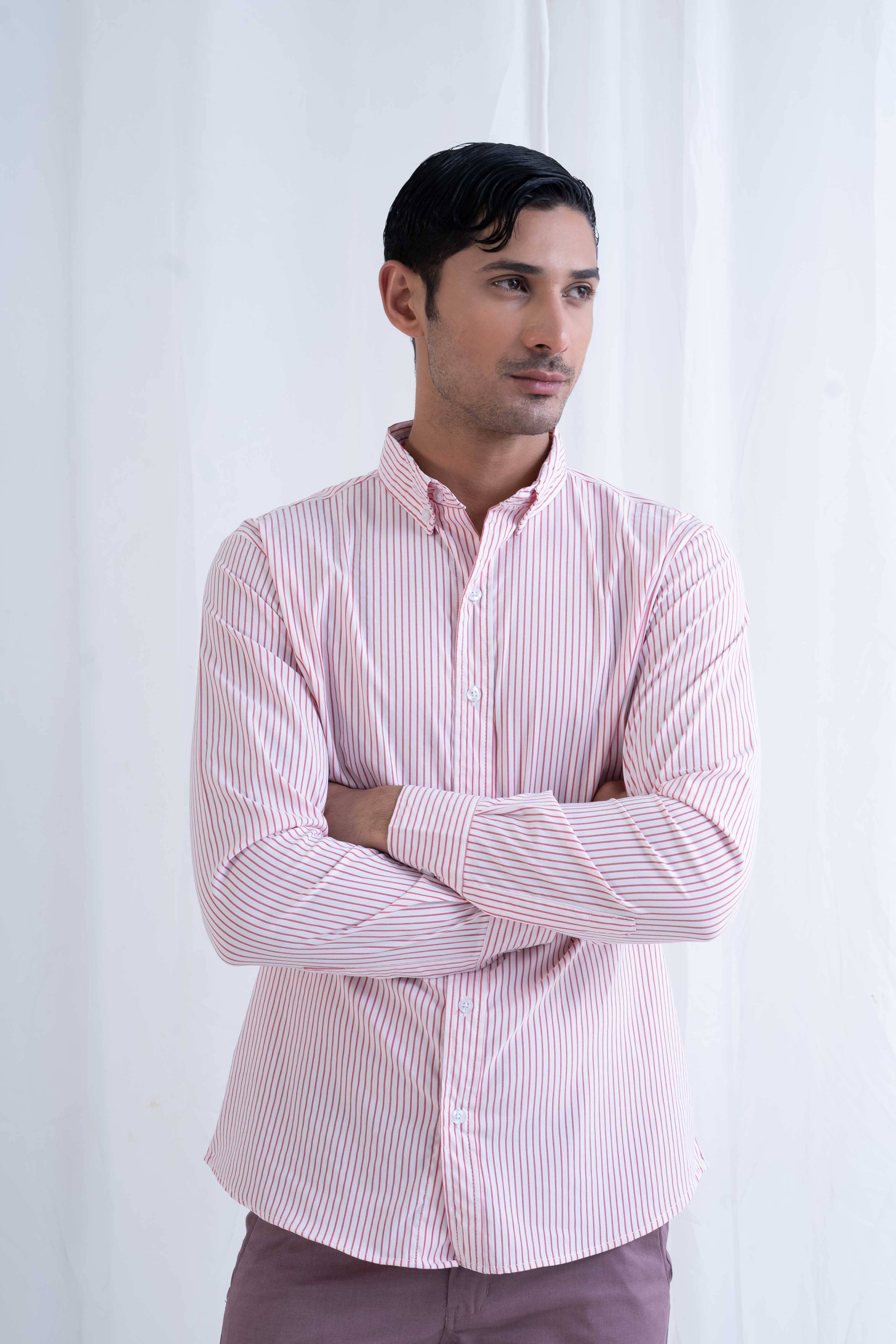 Polo Republica Men's Striped Button-Down Shirt Men's Casual Shirt Polo Republica 