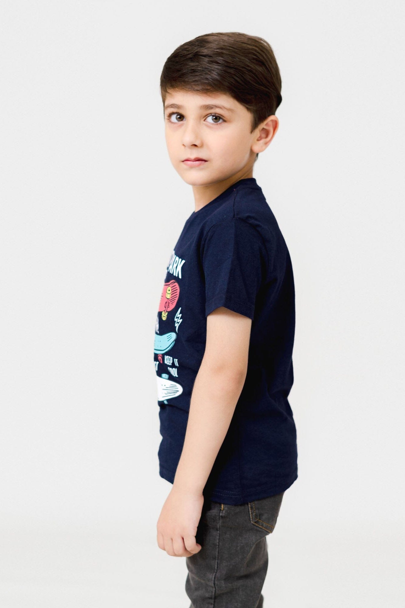 Kid's Lefties Skate Park Printed Short Sleeve Tee Shirt Boy's Tee Shirt HAS Apparel 