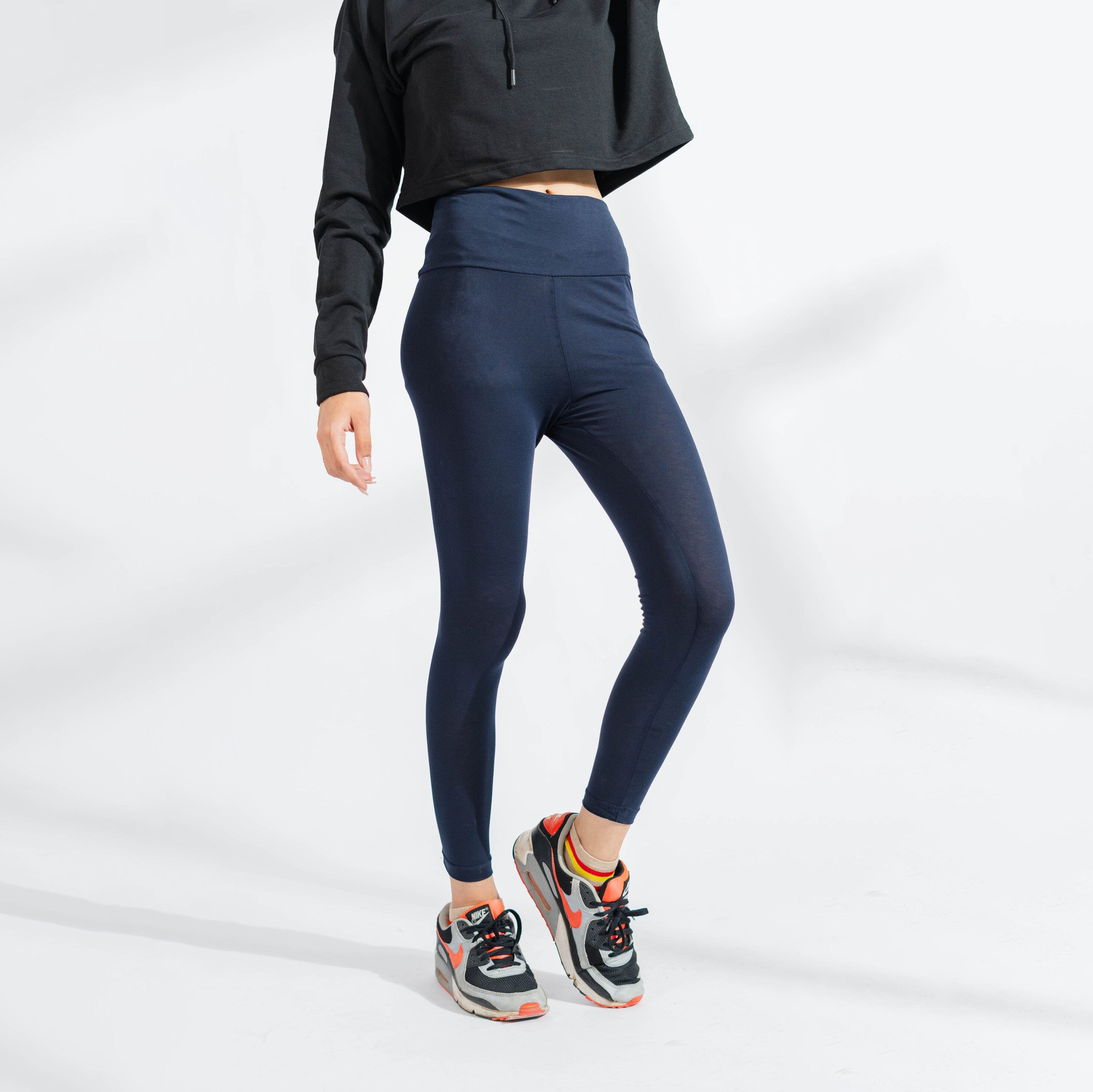 B Free Women's Stretchable Leggings Women's Leggings SZK Navy S 